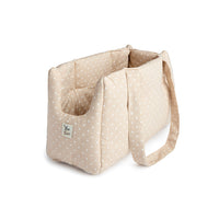 Panama Little Love Heart White cotton bag