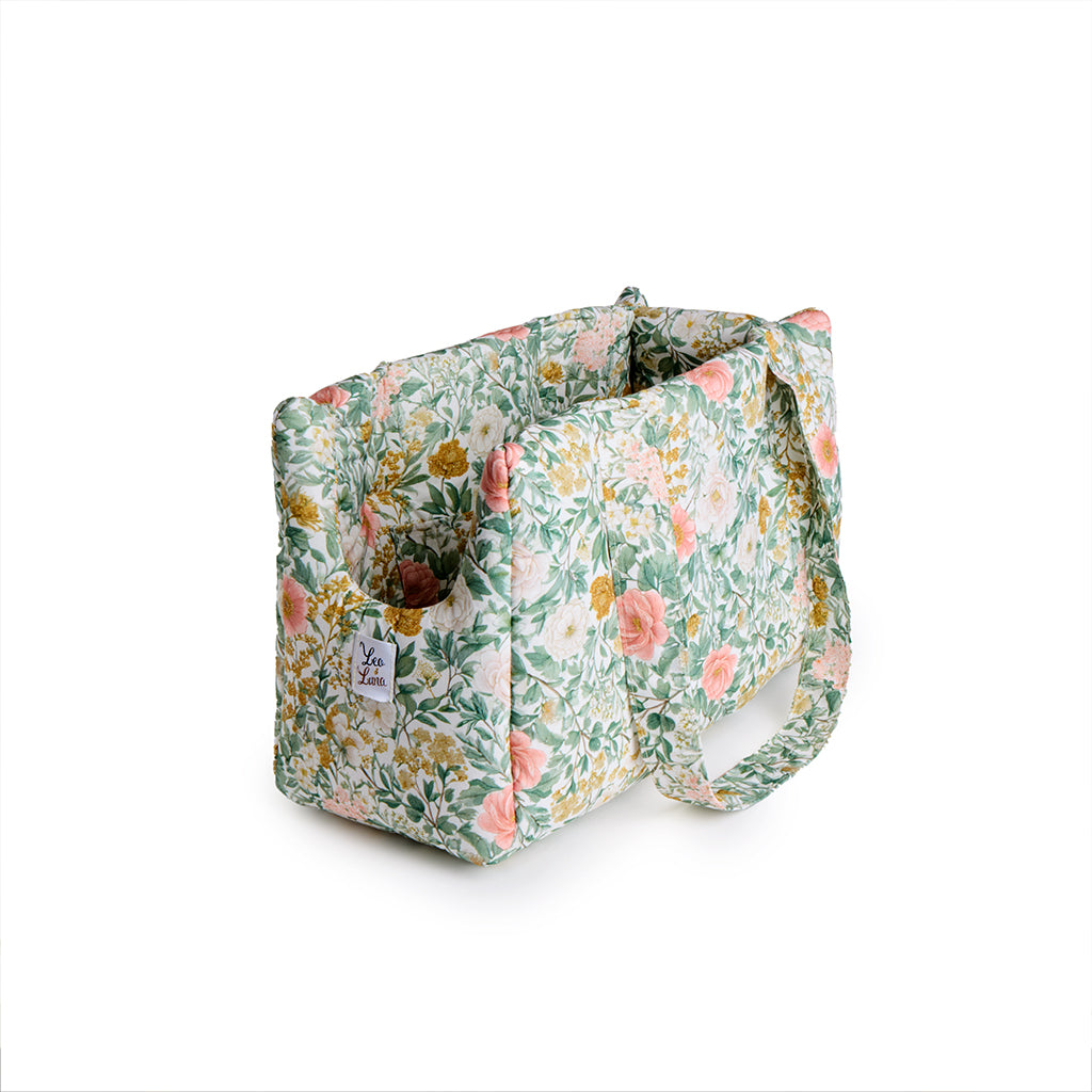 Borsa Cotone Floreale Magnolia Fiorita