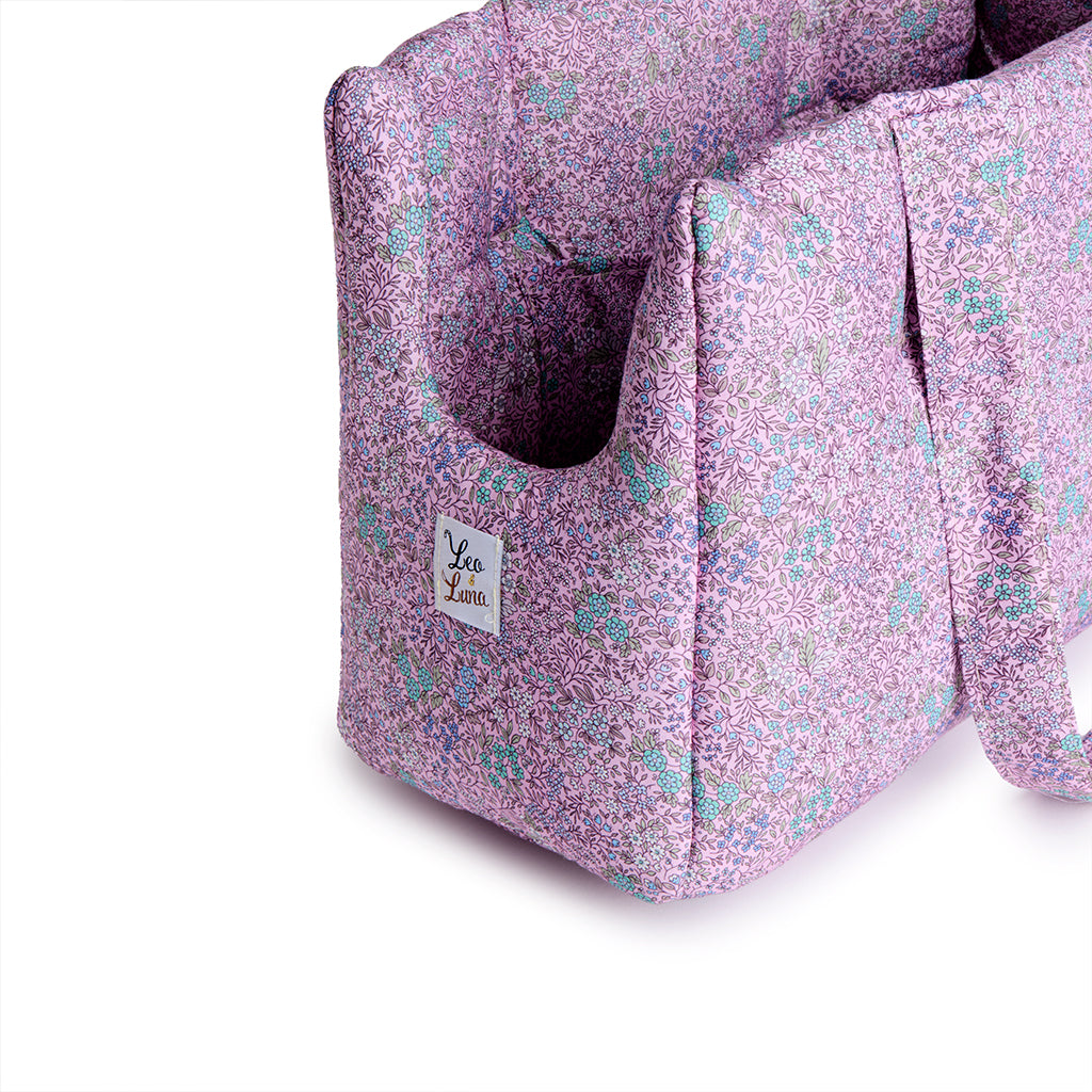 Borsa Cotone Liberty Violetta Fiorita