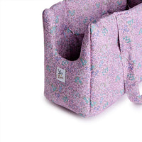 Borsa Cotone Liberty Violetta Fiorita