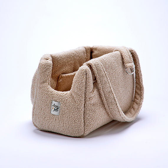 Trasportino Bouclé Teddy Panna