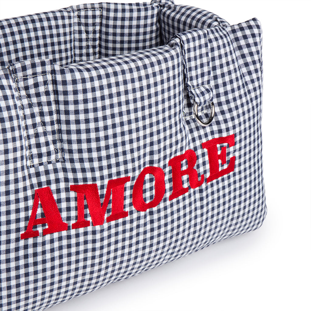 Borsa Amore Cotone Vichy Navy