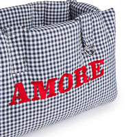 Borsa Amore Cotone Vichy Navy