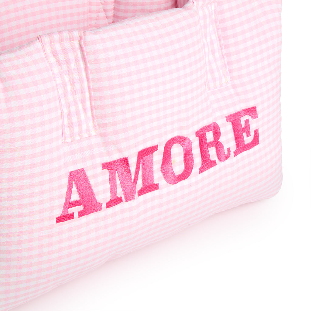 Borsa Amore Cotone Vichy Rosa
