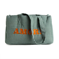 Red Vichy cotton bag