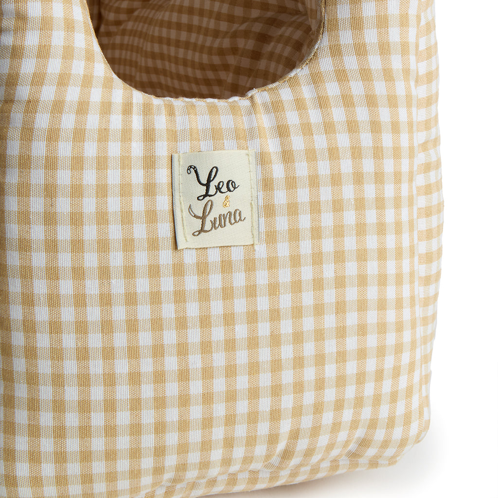 Red Vichy cotton bag