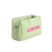 Borsa Amore Cotone Vichy Pistacchio