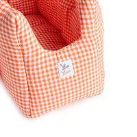 Borsa Cotone Vichy Arancione