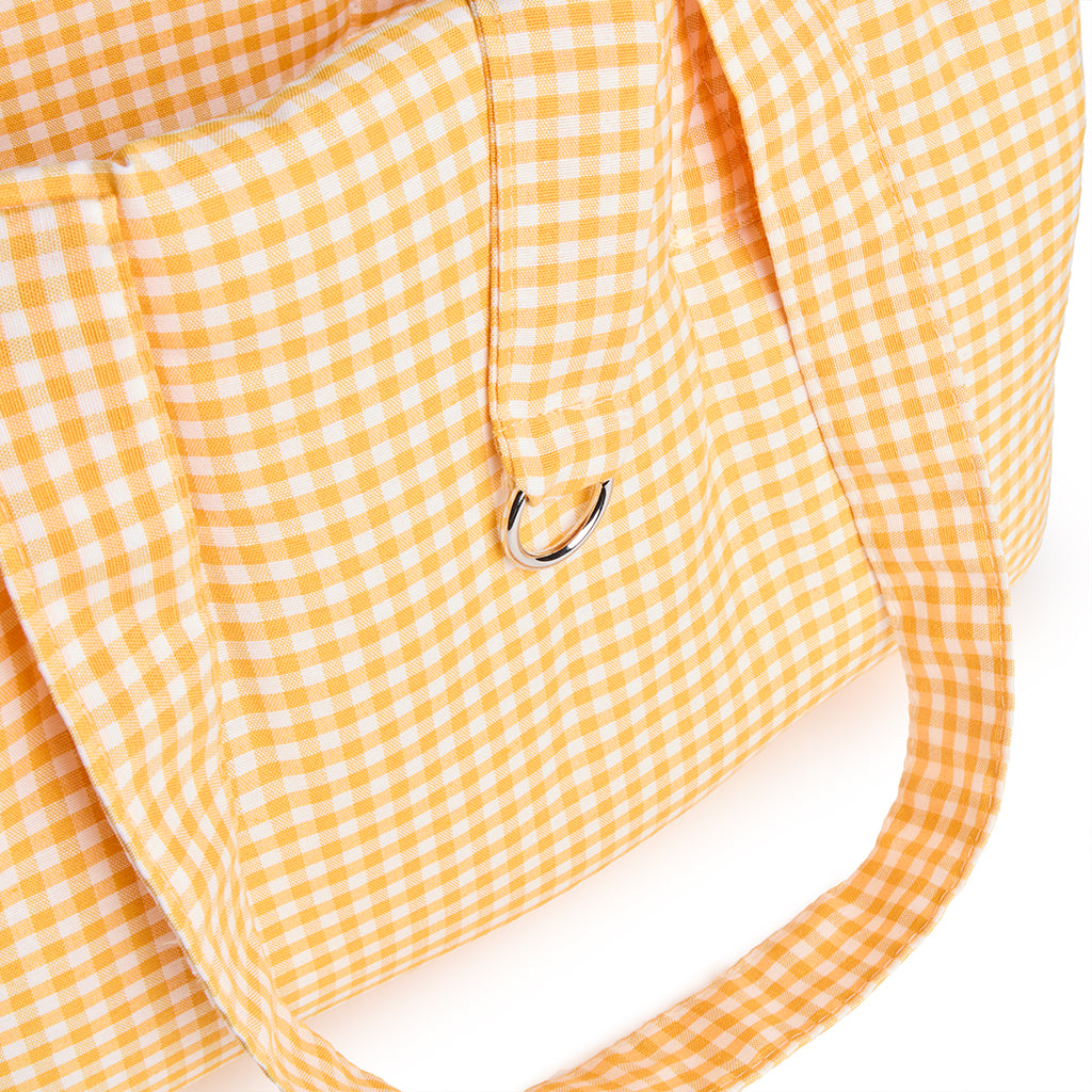 Borsa Cotone Vichy Giallo