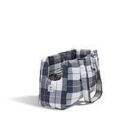 Borsa Cotone Panama Scozzese Trama Grigio