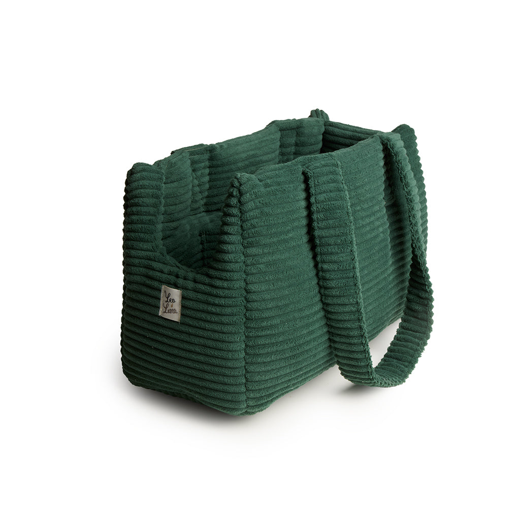 Borsa Velluto a Coste Verde