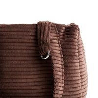 Borsa Velluto a Coste Cioccolato