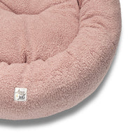 Round Bouclé Teddy Pink Kennel 