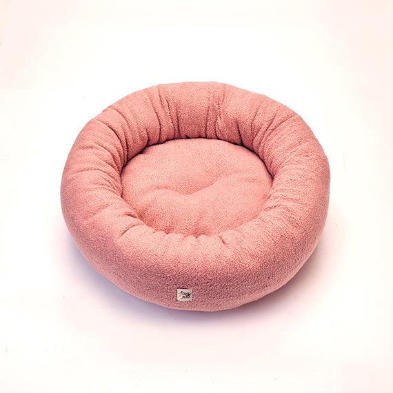 Cuccia Tonda Bouclé Teddy Rosa