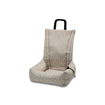 Seggiolino Auto Cotone Panama Little Love Heart White