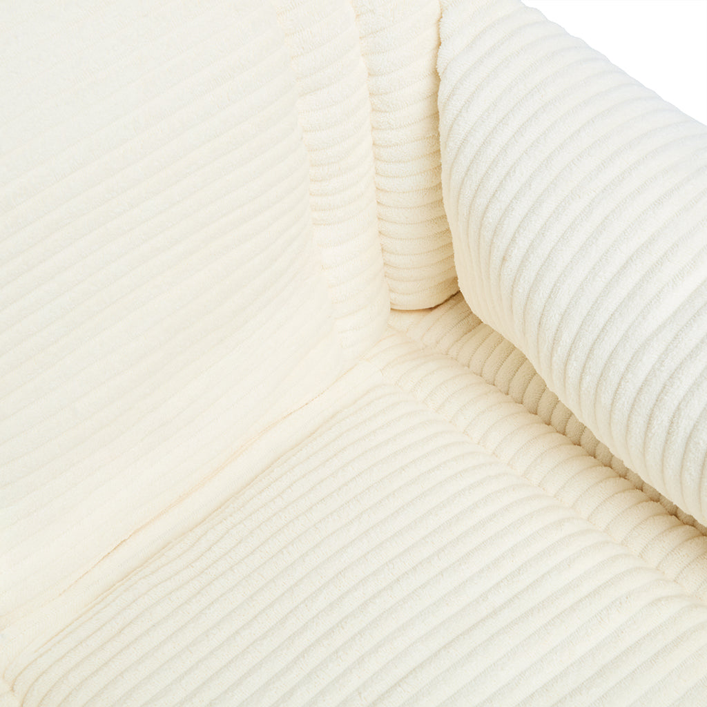 Seggiolino Auto Velluto a Coste Panna