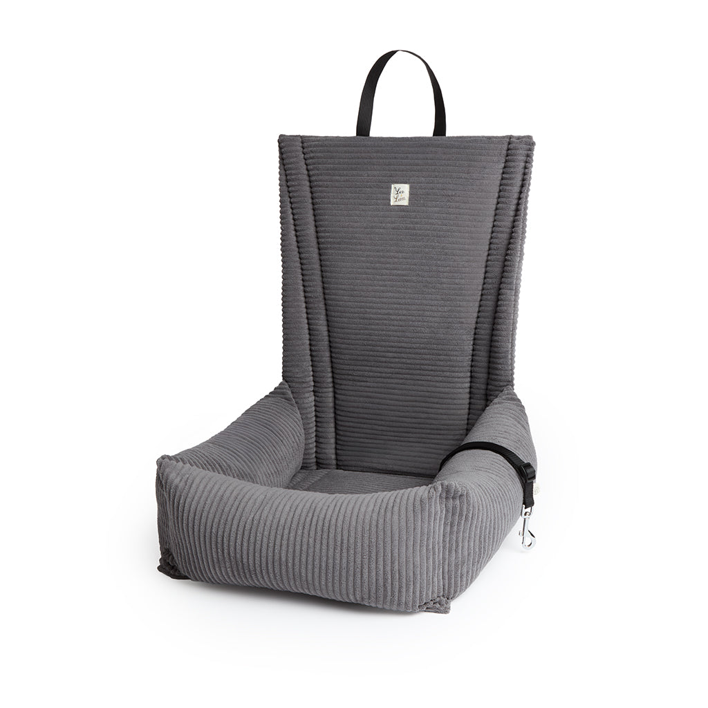 Seggiolino Auto Velluto a Coste Grigio