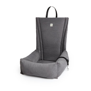 Seggiolino Auto Velluto a Coste Grigio