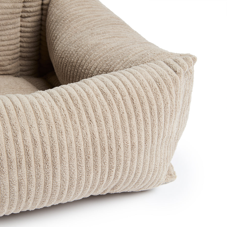 Car seat velvet with brown coast