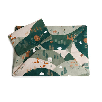 Cover Divanetto Cotone Panama Forest Mountain