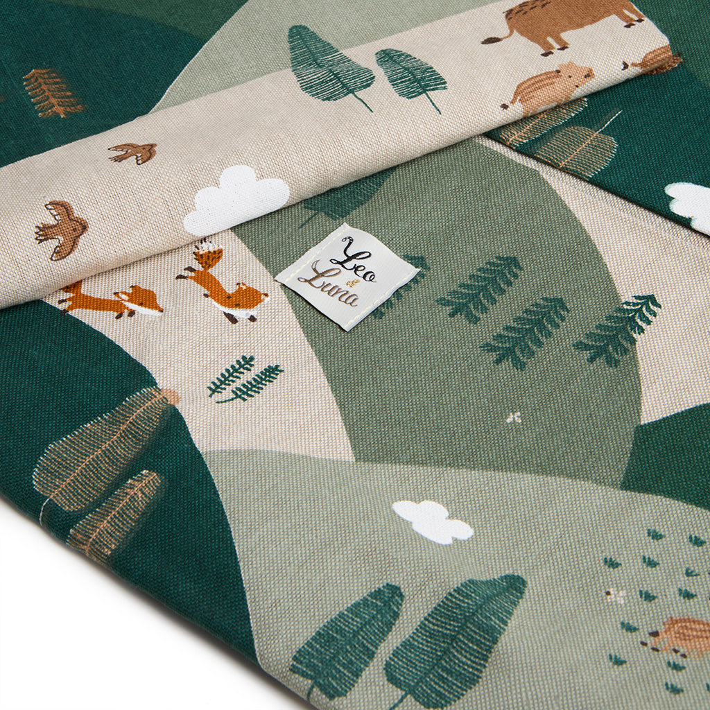 Cover Divanetto Cotone Panama Forest Mountain