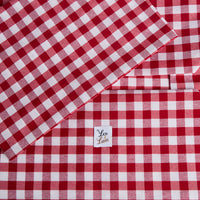 Cover Divanetto Cotone Quadretto Rosso