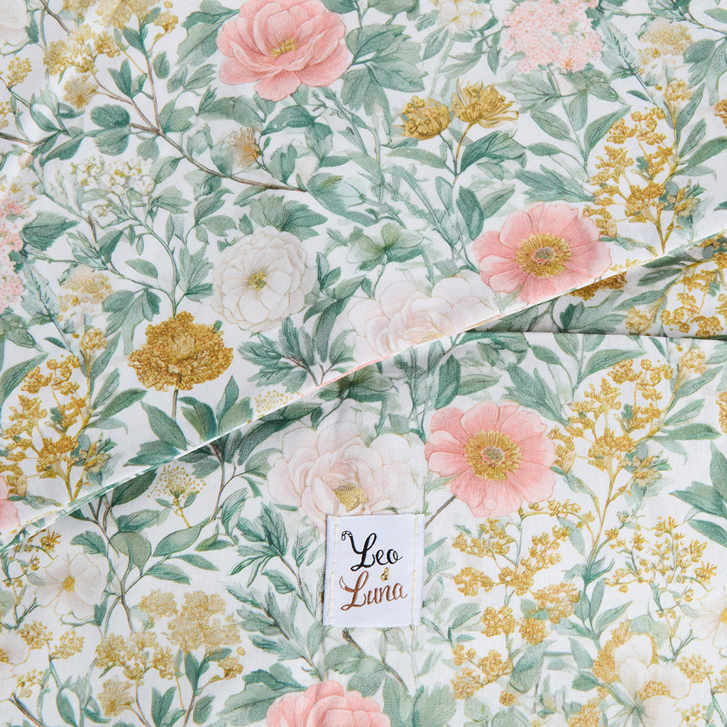 Cover Cotton Sofa Panama Lovely Flower Blue