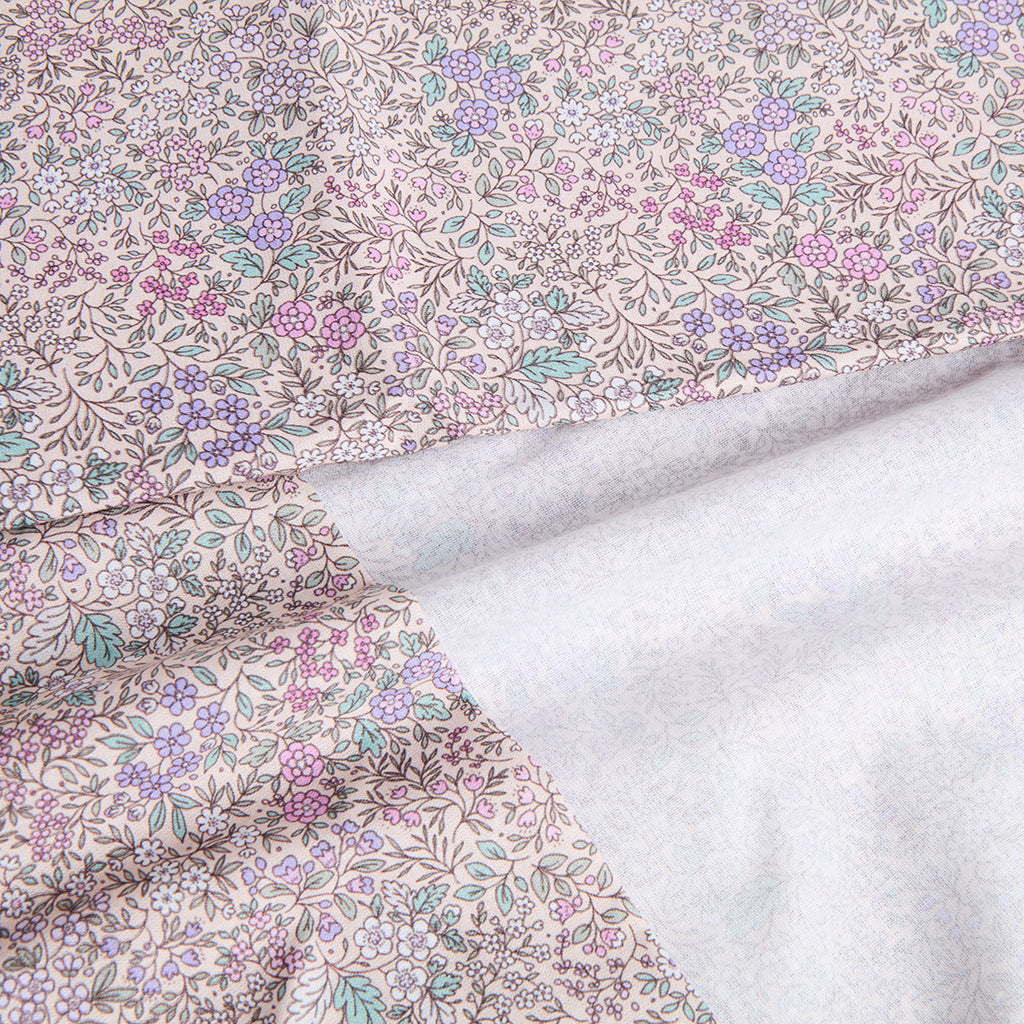 Cover Cotton Sofa Panama Lovely Flower Blue