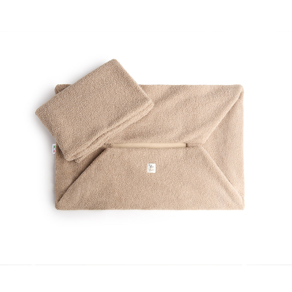 Cover Divanetto Boucle Teddy Noce