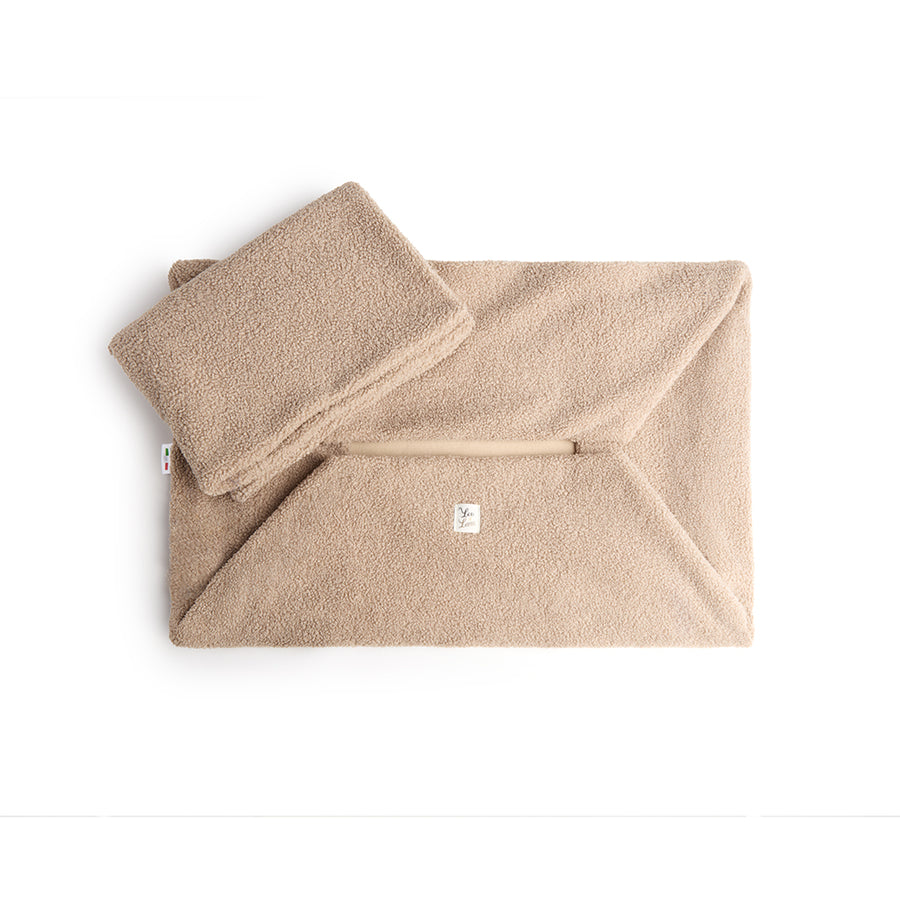 Cover Divanetto Boucle Teddy Noce