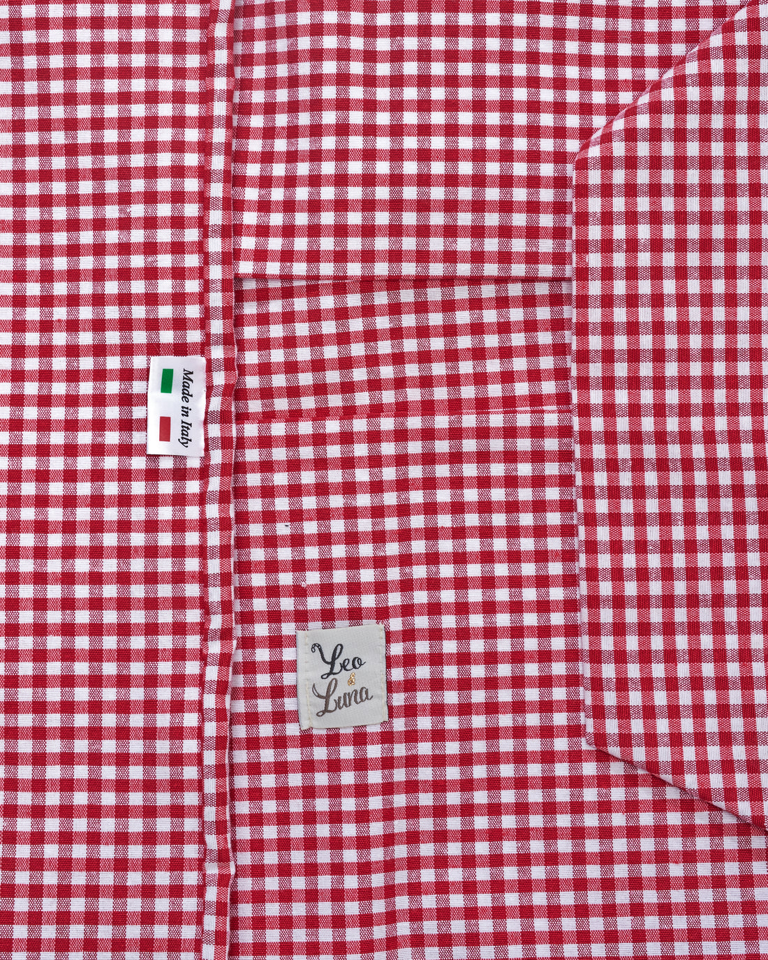 Cover Cotone Vichy Rosso