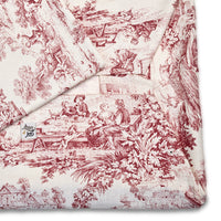 Cover Divanetto Toile de Jouy Heritage Rosso Classico