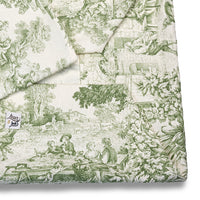 Cover Divanetto Toile de Jouy Verde Salvia