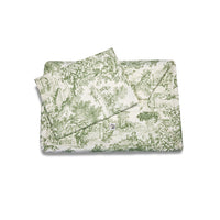 Cover Divanetto Toile de Jouy Verde Salvia