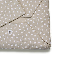 Cover Cotone Panama Little Love Heart White