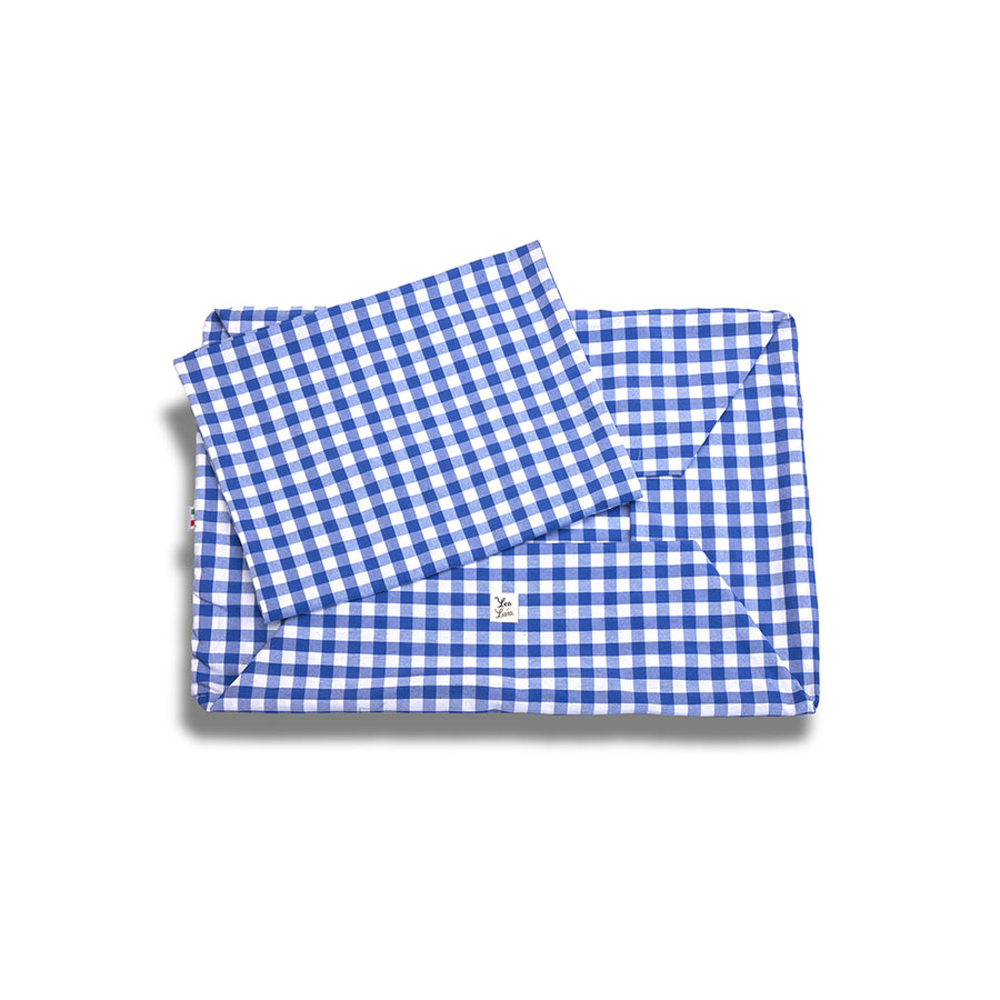 Cover Divanetto Cotone Quadretto Bluette