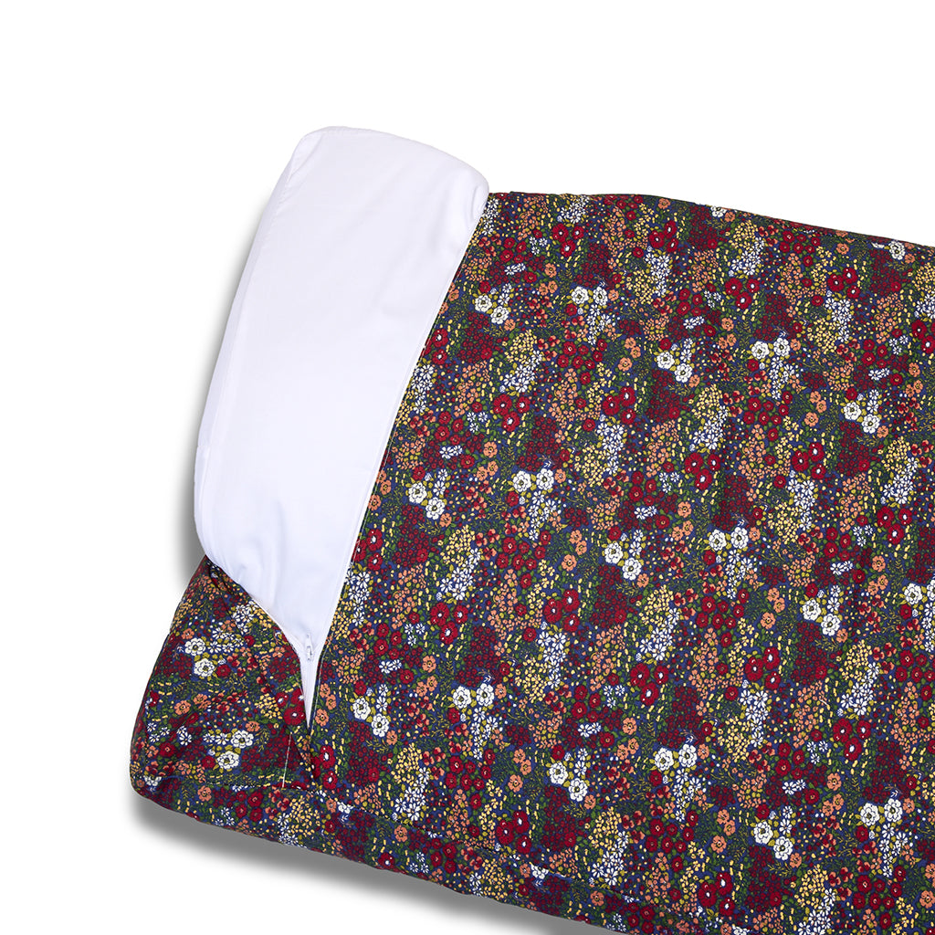 Cover Materassino Cotone Panama Stampa Liberty Floreale