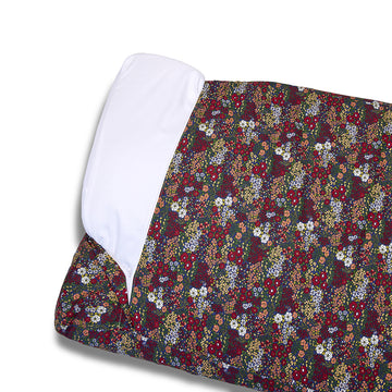 Cover Materassino Cotone Panama Stampa Liberty Floreale