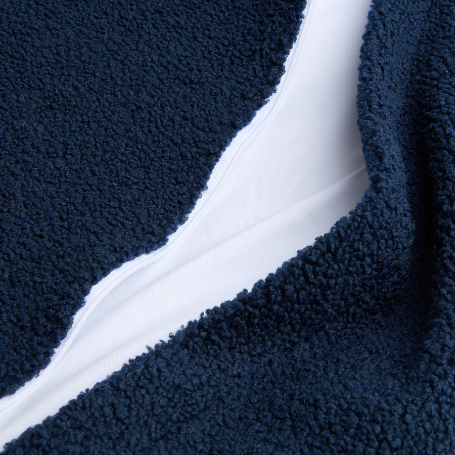 Cover Materassino Boucle' Teddy Navy