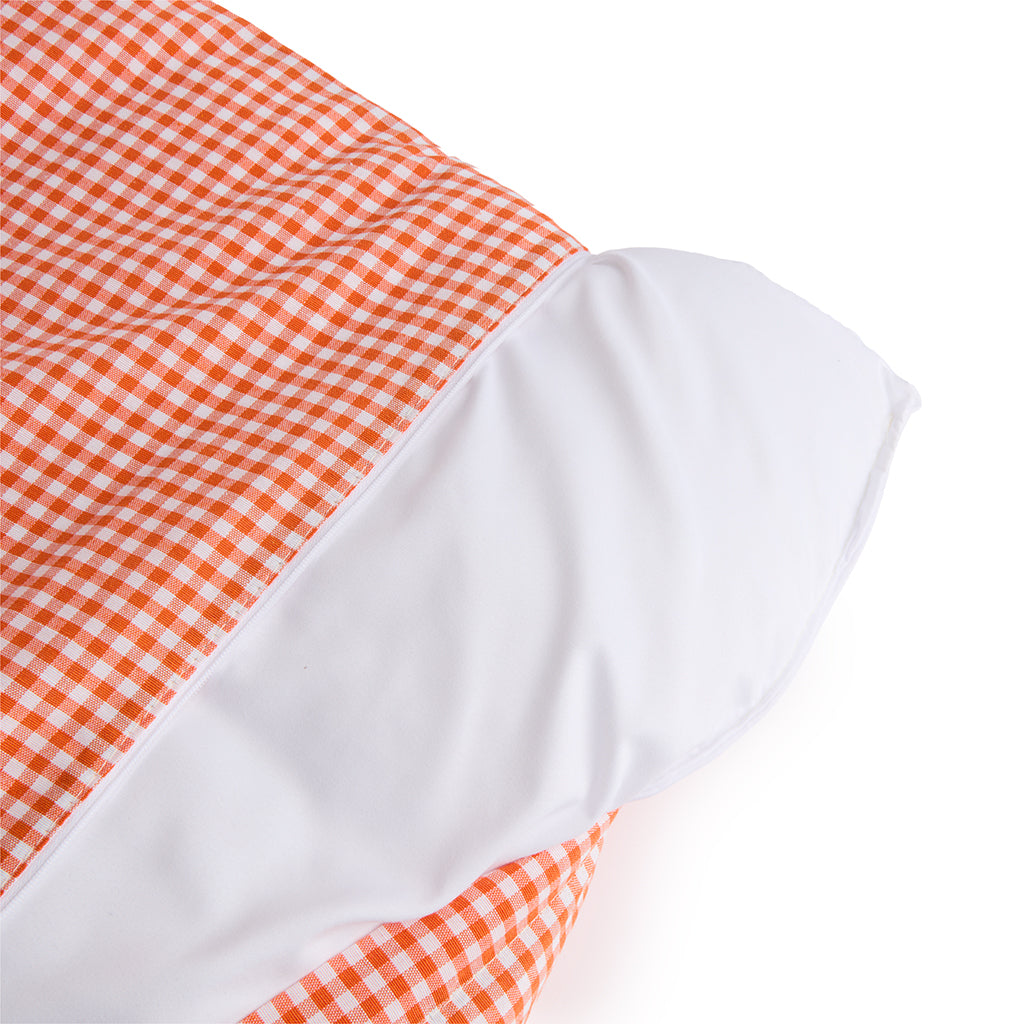 Materassino Sfoderabile Vichy Arancio