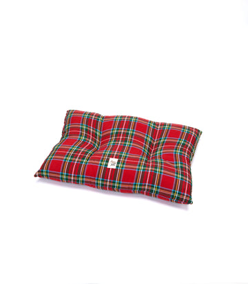 Red Scottish Rectangular Cushion