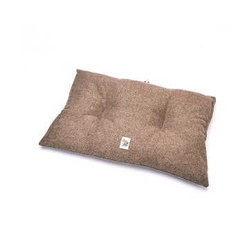 Brown Glacè Rectangular Cushion
