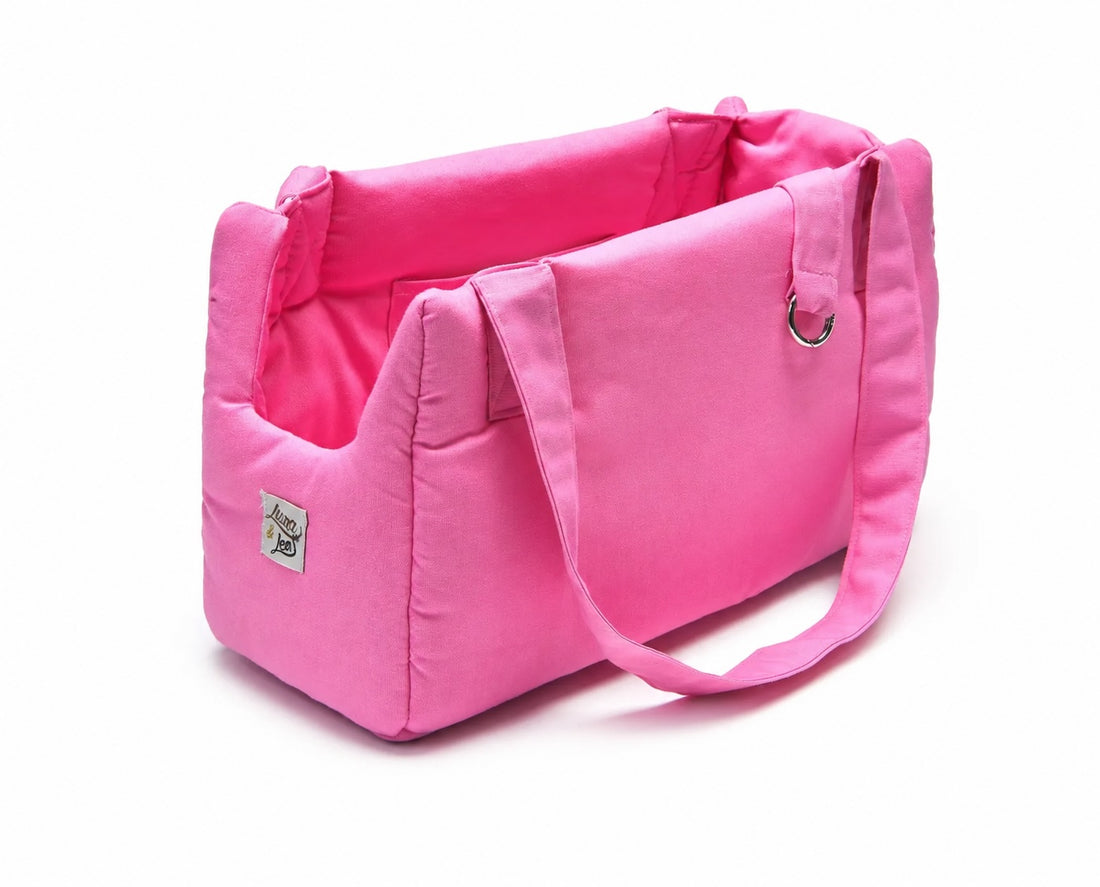Borsa Trasportino Cane Fucsia | Lavabile | Made in Italy — Leo e Luna
