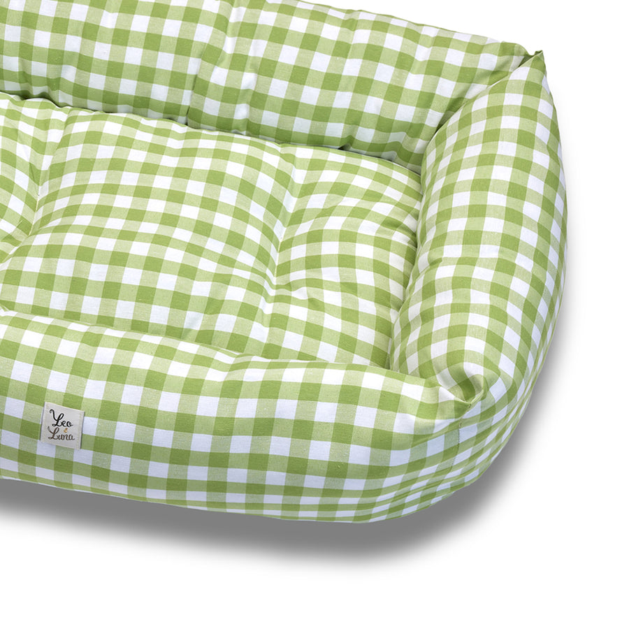 Divanetto Cotone Quadretto Pistacchio