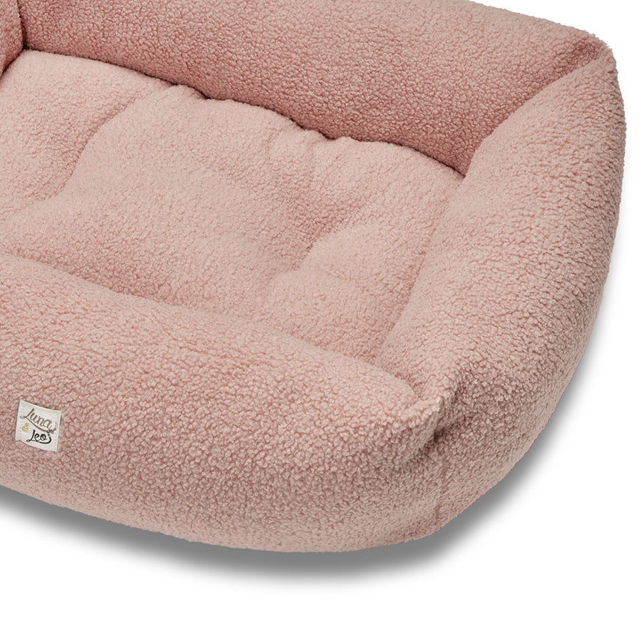 Divanetto Boucle Teddy Rosa