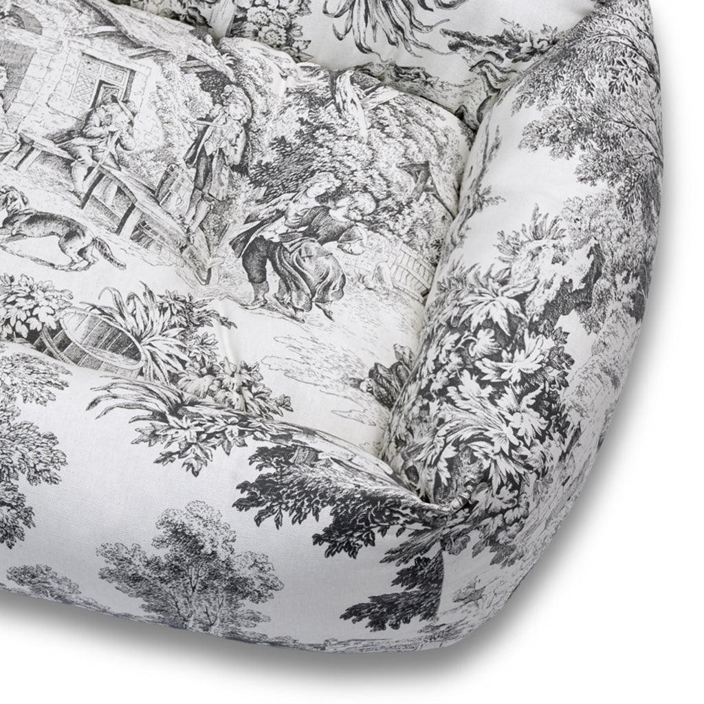 Divanetto Panama Premium Toile de Jouy Antracite