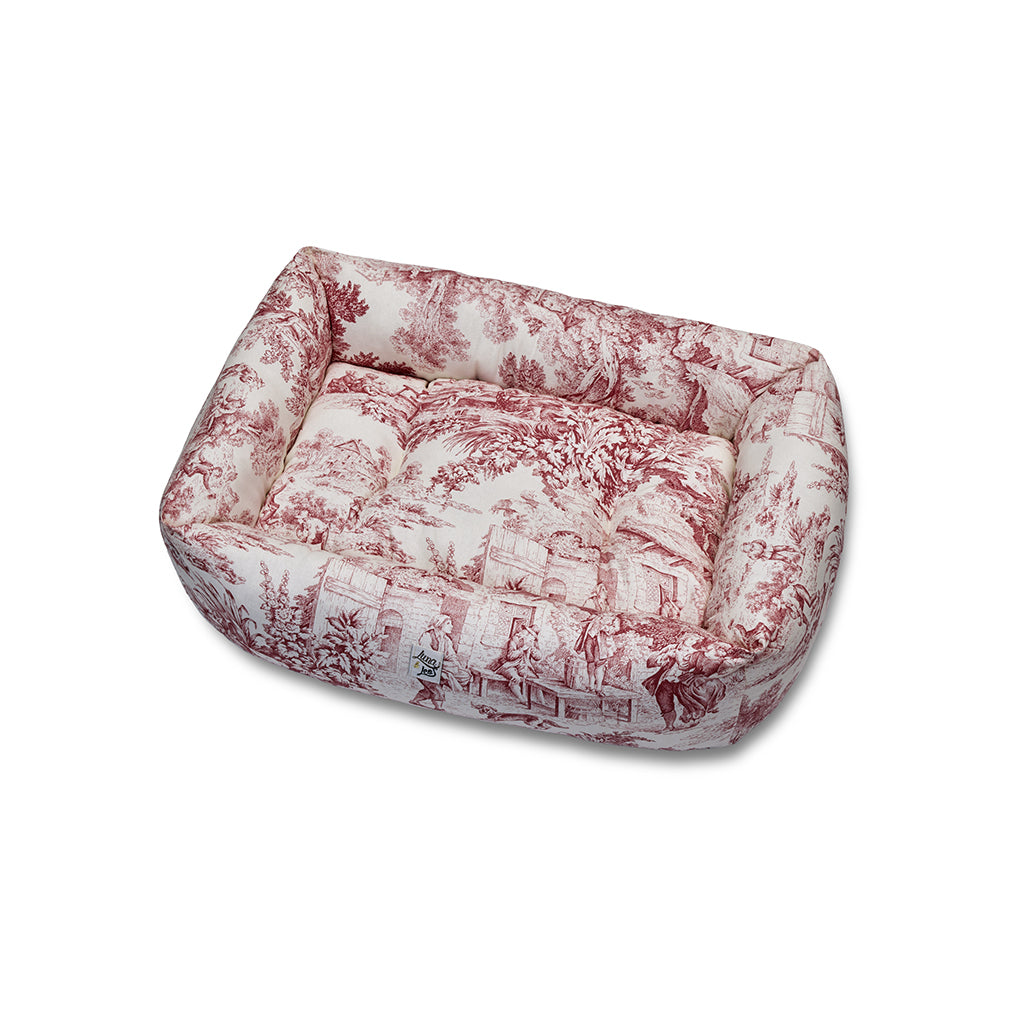 Divanetto Panama Premium Toile de Jouy Heritage Rosso Classico