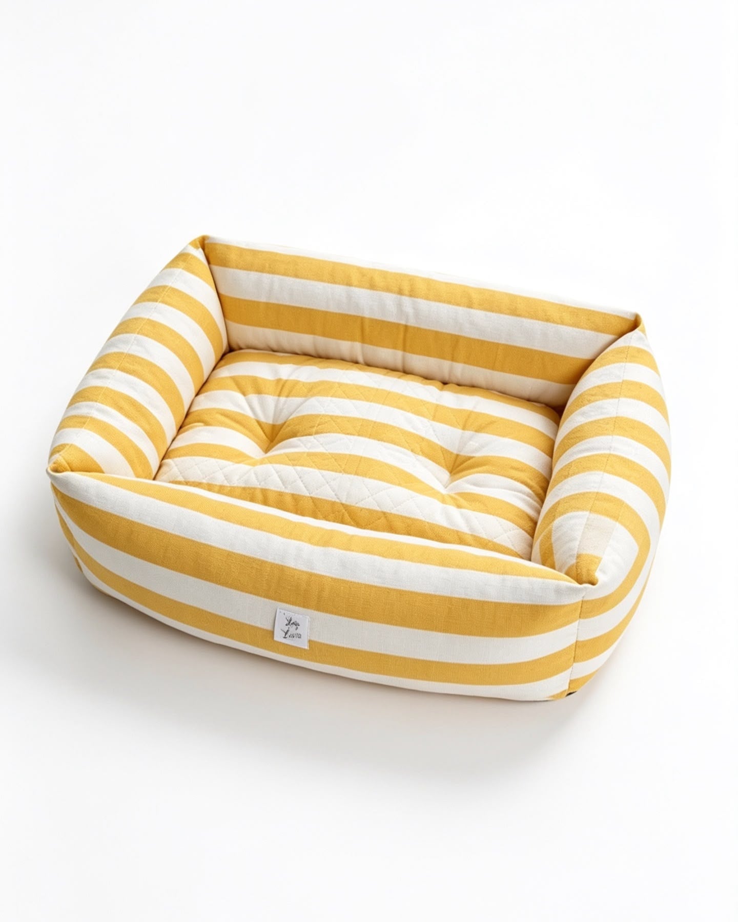 Divanetto Cotone Righe Larghe Giallo