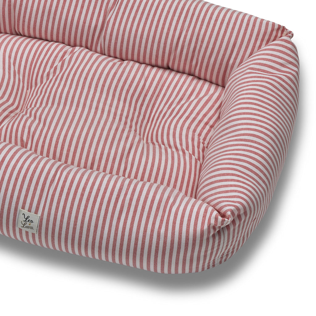 Cotton sofa strap Rosso lines