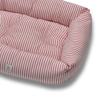 Cotton sofa strap Rosso lines